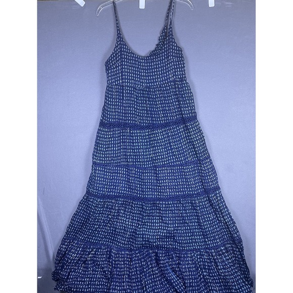 Free People Dresses & Skirts - Free‎ People Midnight Dance Tiered Maxi Dress In Eclipse Combo Blue Womens XS